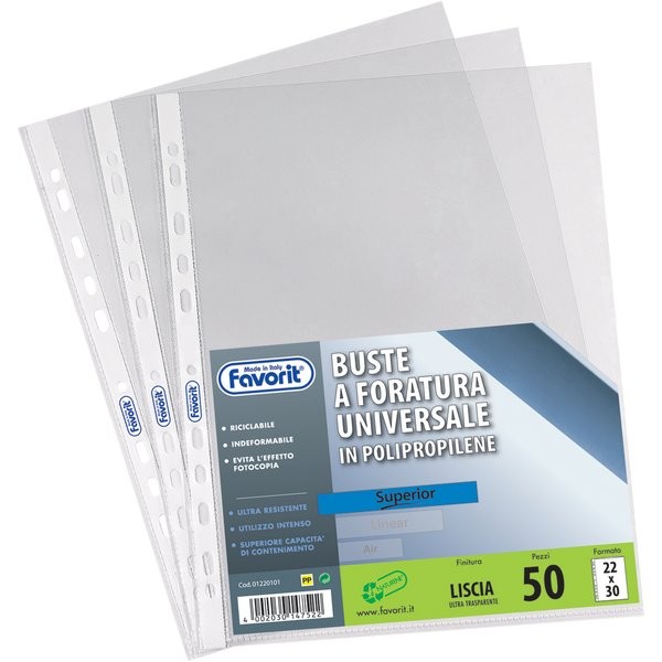 buste a foratura universale lisce supeior