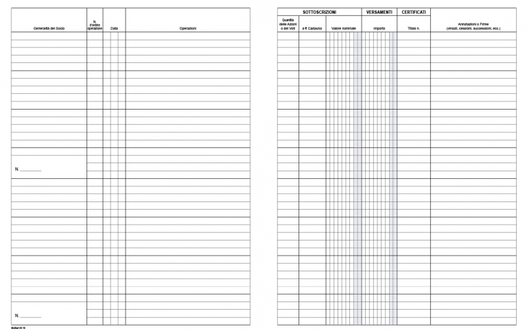 Registro Libro Soci Per Associazioni - 24 Pagine Numerate | Data Ufficio Buffetti - Foto 4