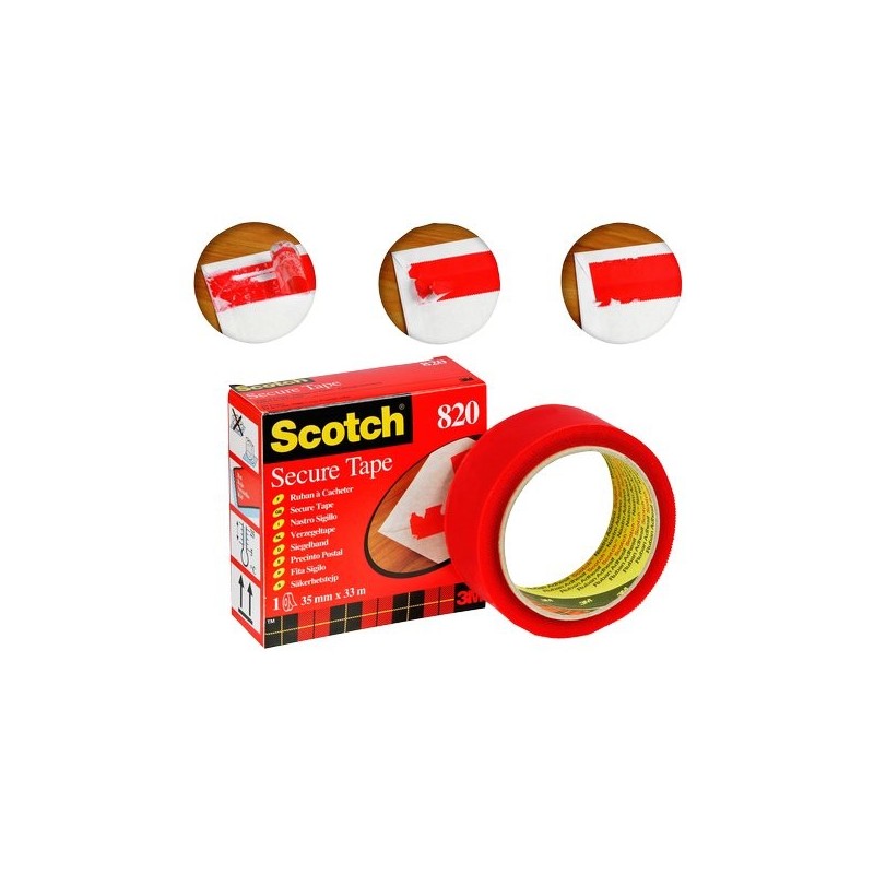 nastro secure tape rosso