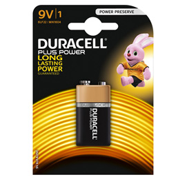Batterie alcaline Plus Power 9v