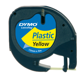 Nastro LetraTag LT plastic yellow