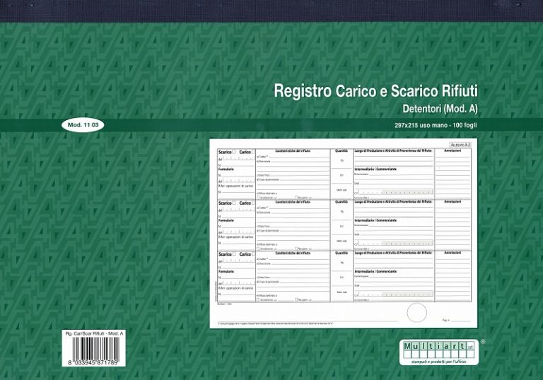 Registro Carico E Scarico Rifiuti | Modello A | Per Detentori | Obbligatorie Per Normativa - Foto 9