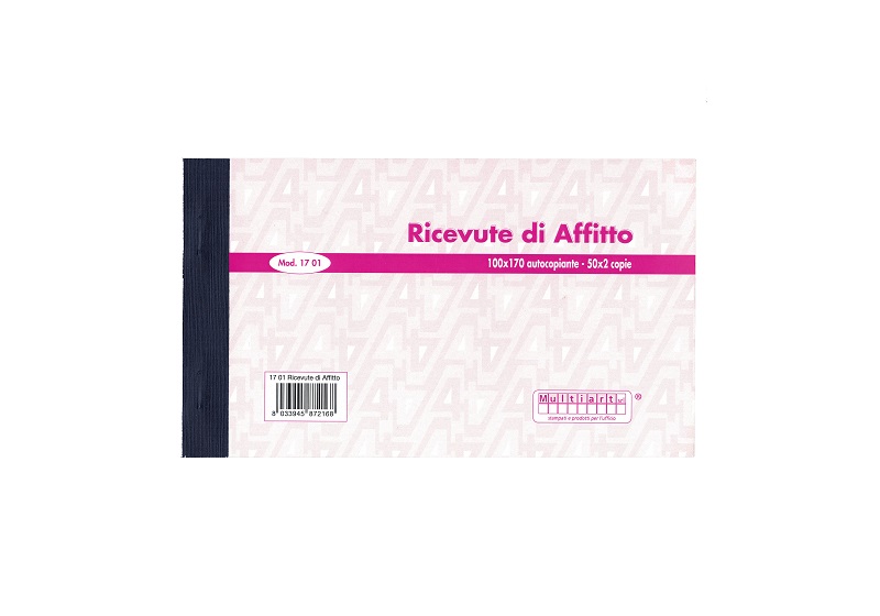 Ricevute di affitto 1701