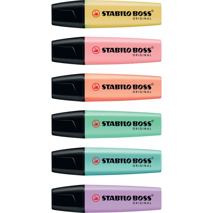 evidenziatori stabilo boss pastel