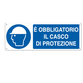 E' obbligatorio il casco di protezione