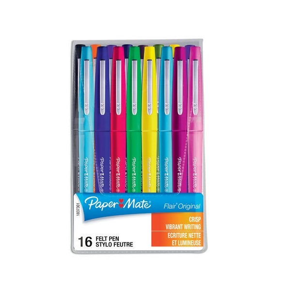 penna flair nylon astuccio 16 colori assortiti