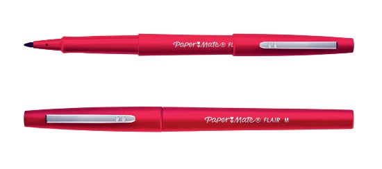 penna flair nylon rossa