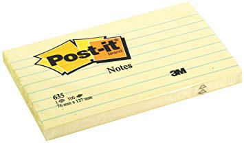 post-it giallo canary 76x127 righe