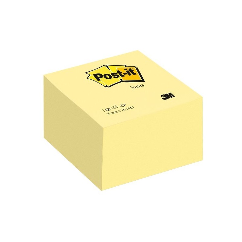 post-it giallo canary 76x76 cubo