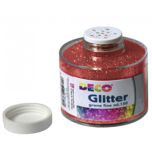 barattolo glitter rosso