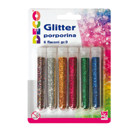 blister 5 flaconi glitter colori ass