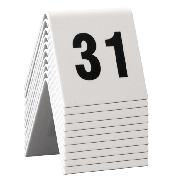 Numeri per tavoli da 31 a 40