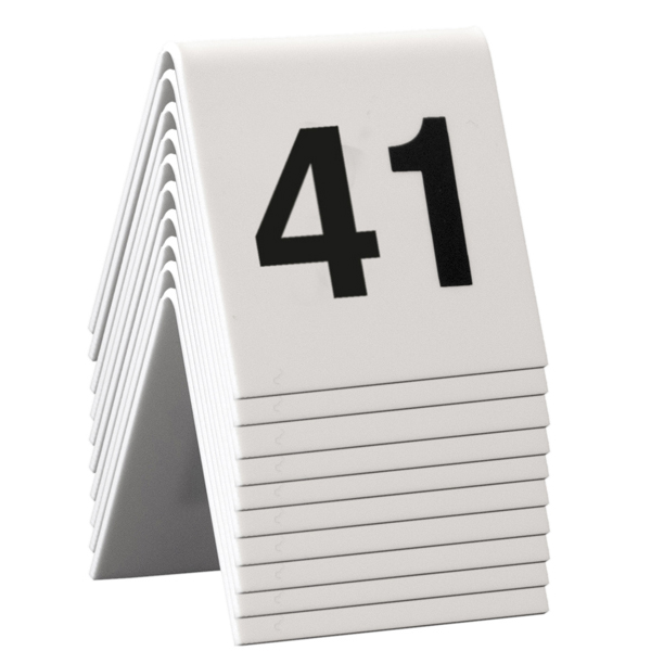 Numeri per tavoli da 41 a 50