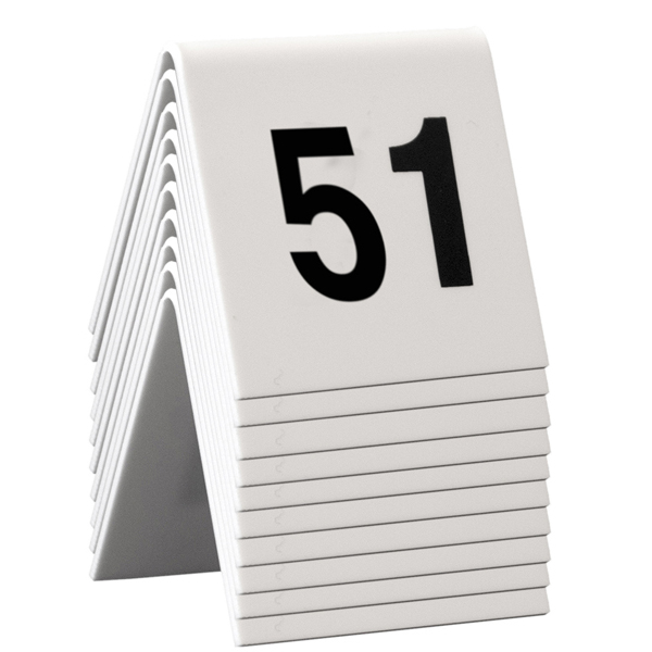 Numeri per tavoli da 51 a 60