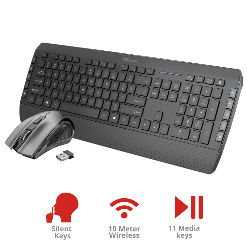 Set tastiera e mouse wireless Tecla2